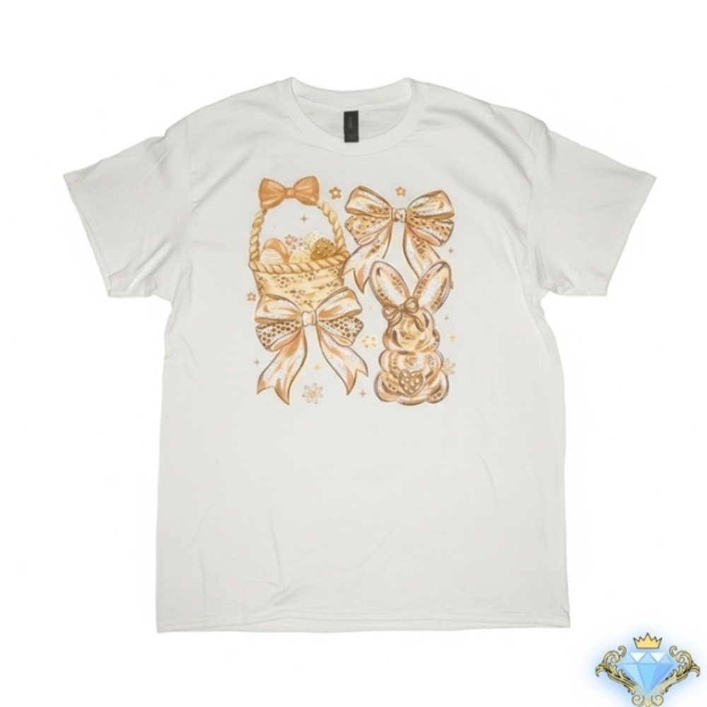 The Craft Baddie | Custom Easter Bows & Bunny Tee | Unisex Large Streetwear